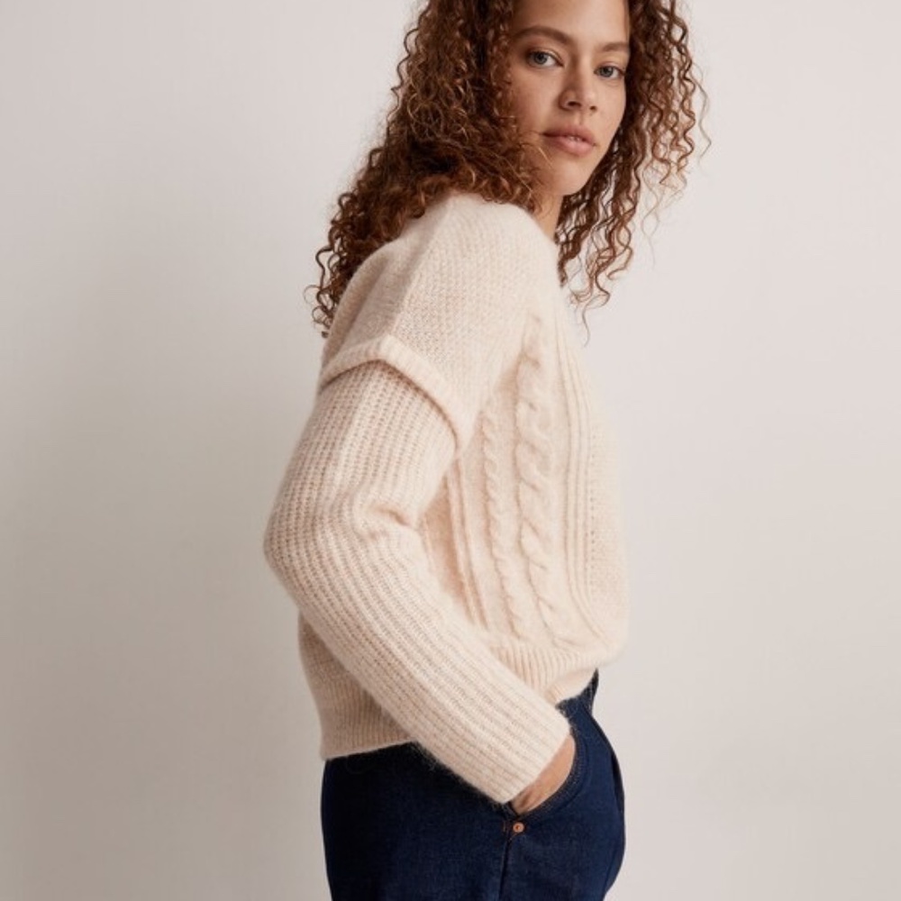 Madewell Cable Havener Pullover Sweater S